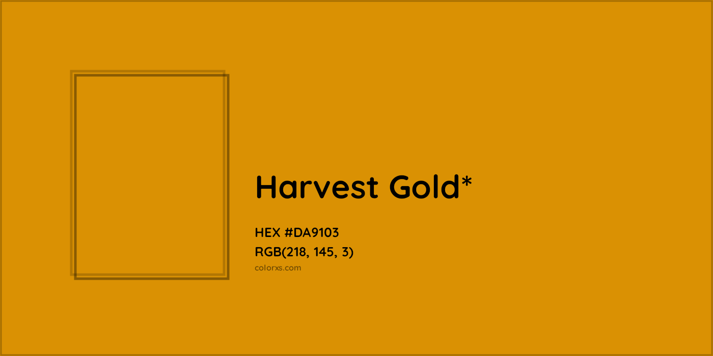 HEX #DA9103 Color Name, Color Code, Palettes, Similar Paints, Images