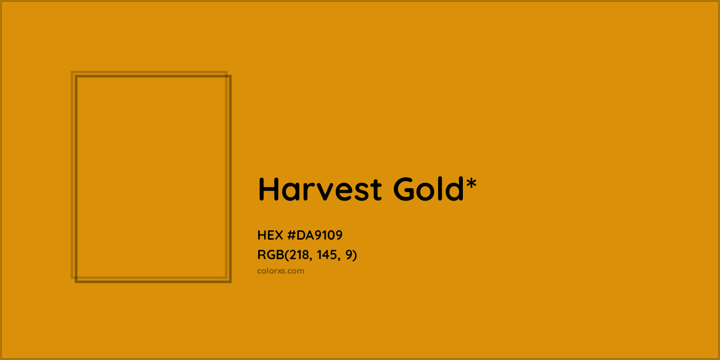 HEX #DA9109 Color Name, Color Code, Palettes, Similar Paints, Images