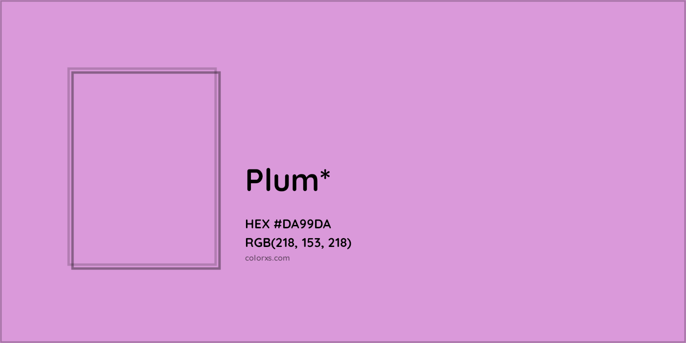 HEX #DA99DA Color Name, Color Code, Palettes, Similar Paints, Images