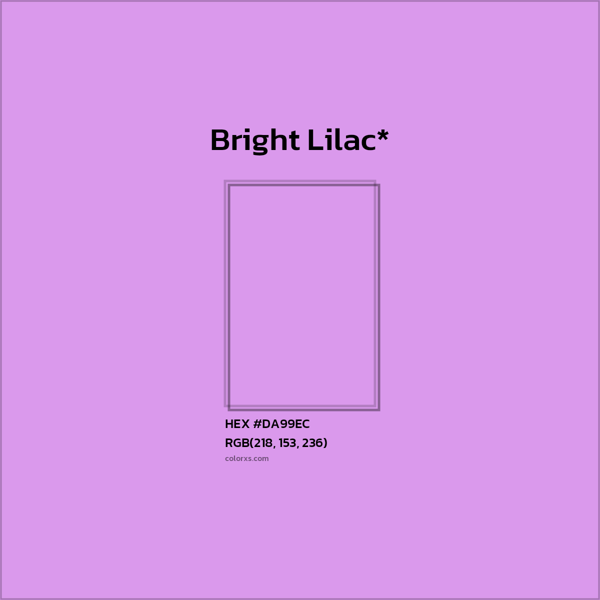 HEX #DA99EC Color Name, Color Code, Palettes, Similar Paints, Images