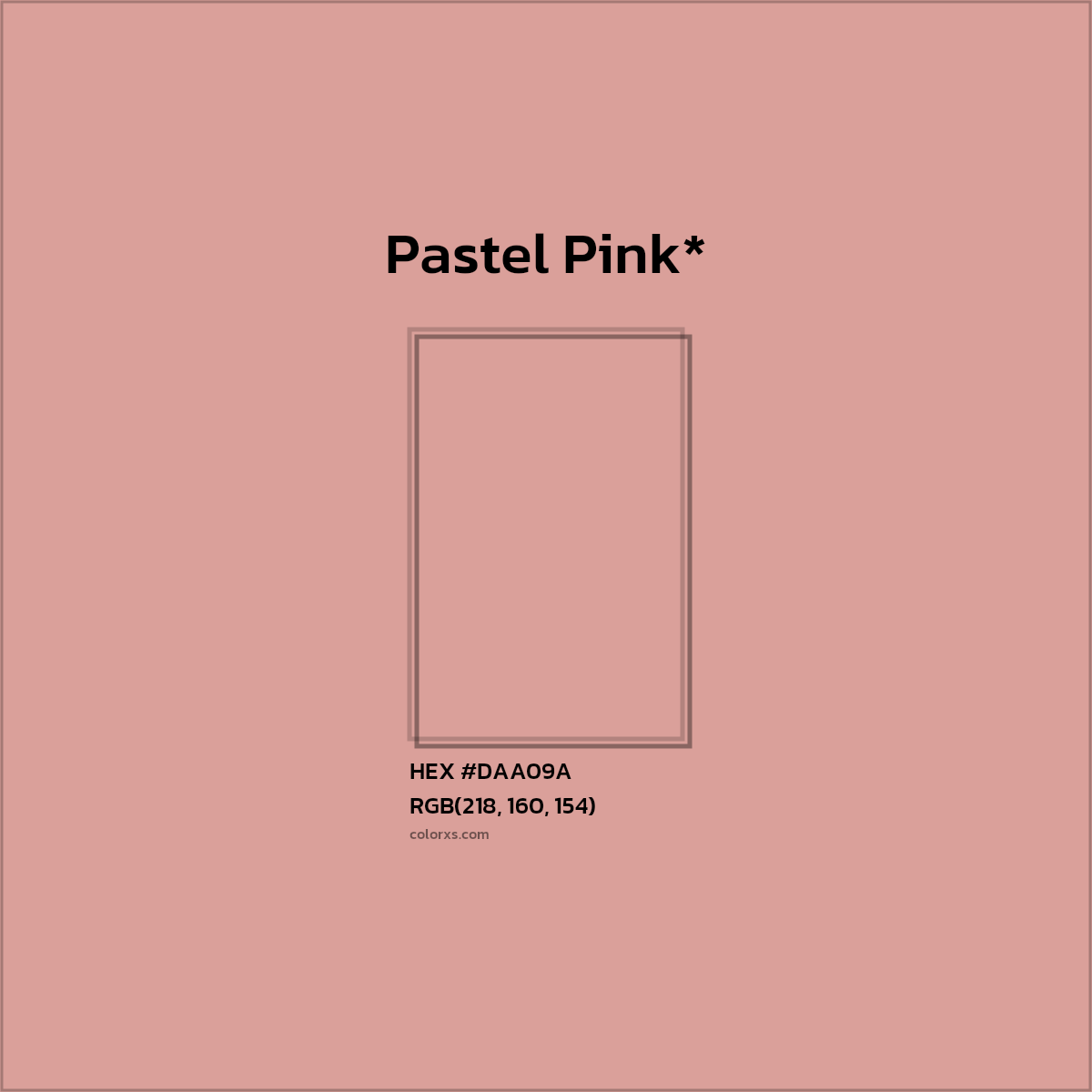HEX #DAA09A Color Name, Color Code, Palettes, Similar Paints, Images