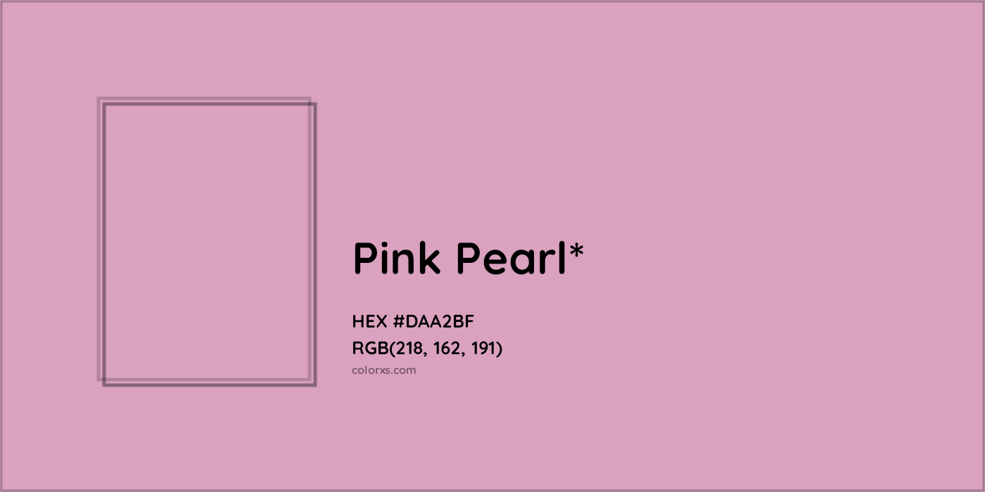 HEX #DAA2BF Color Name, Color Code, Palettes, Similar Paints, Images