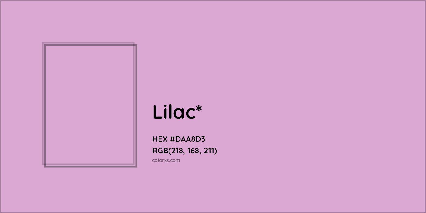HEX #DAA8D3 Color Name, Color Code, Palettes, Similar Paints, Images