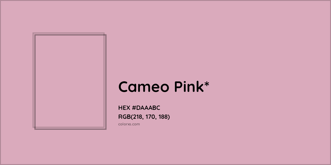 HEX #DAAABC Color Name, Color Code, Palettes, Similar Paints, Images
