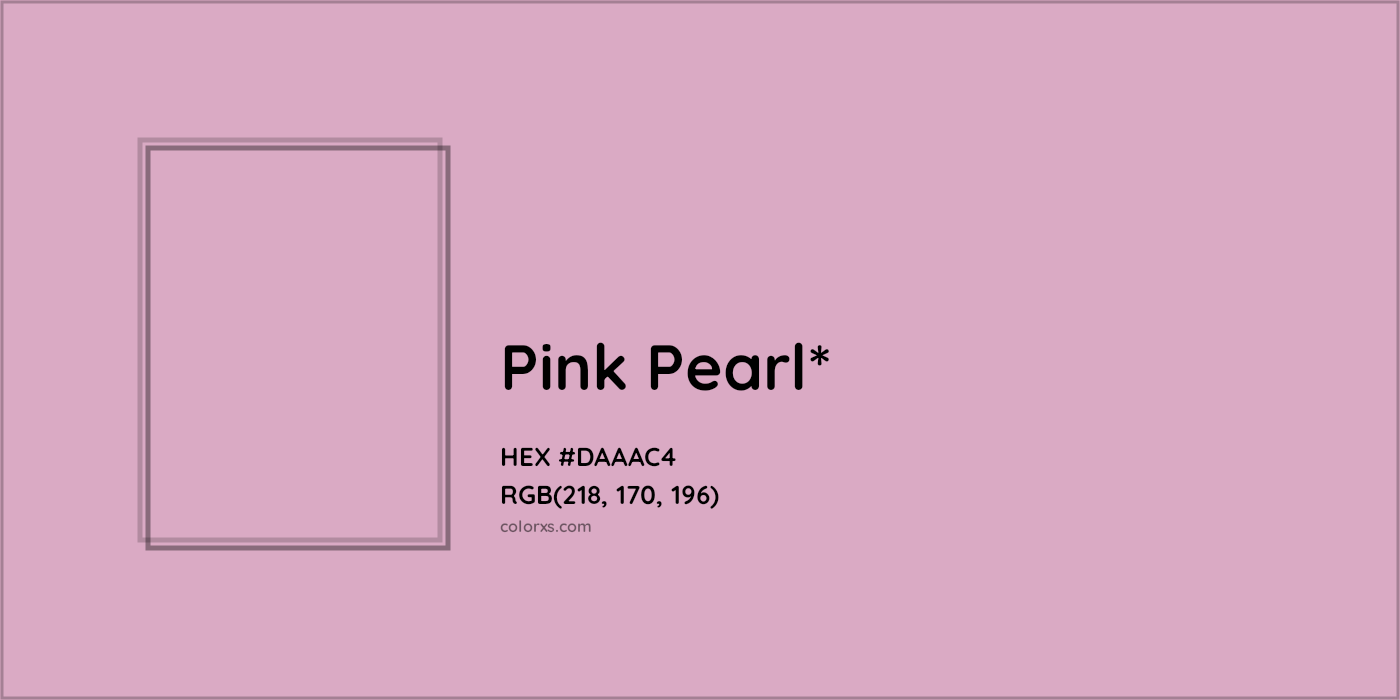 HEX #DAAAC4 Color Name, Color Code, Palettes, Similar Paints, Images