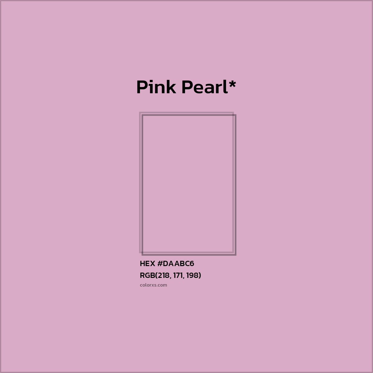 HEX #DAABC6 Color Name, Color Code, Palettes, Similar Paints, Images