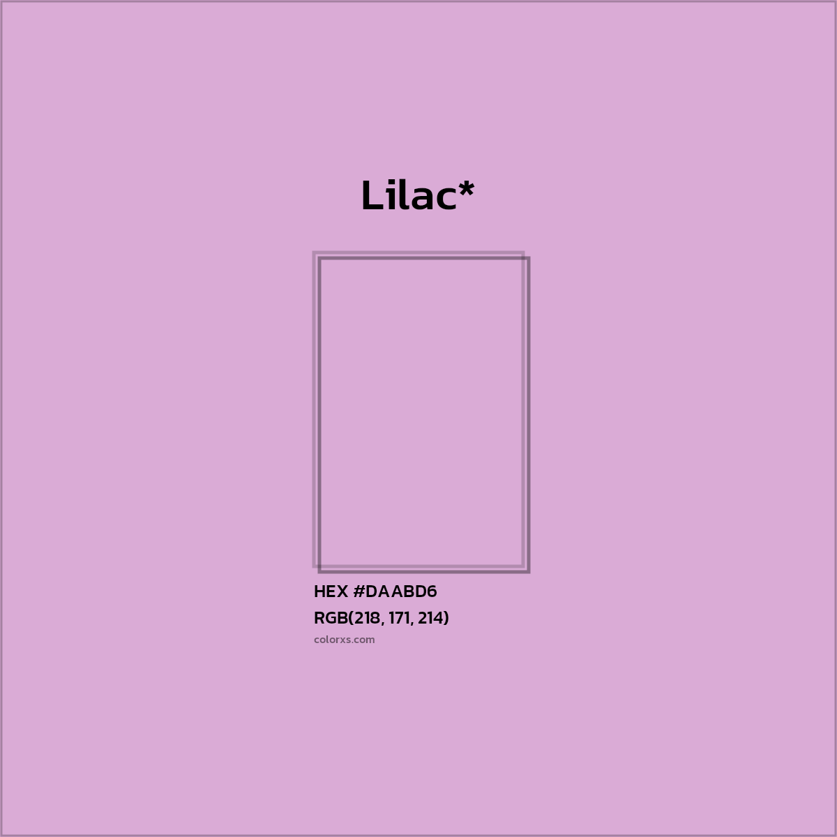 HEX #DAABD6 Color Name, Color Code, Palettes, Similar Paints, Images