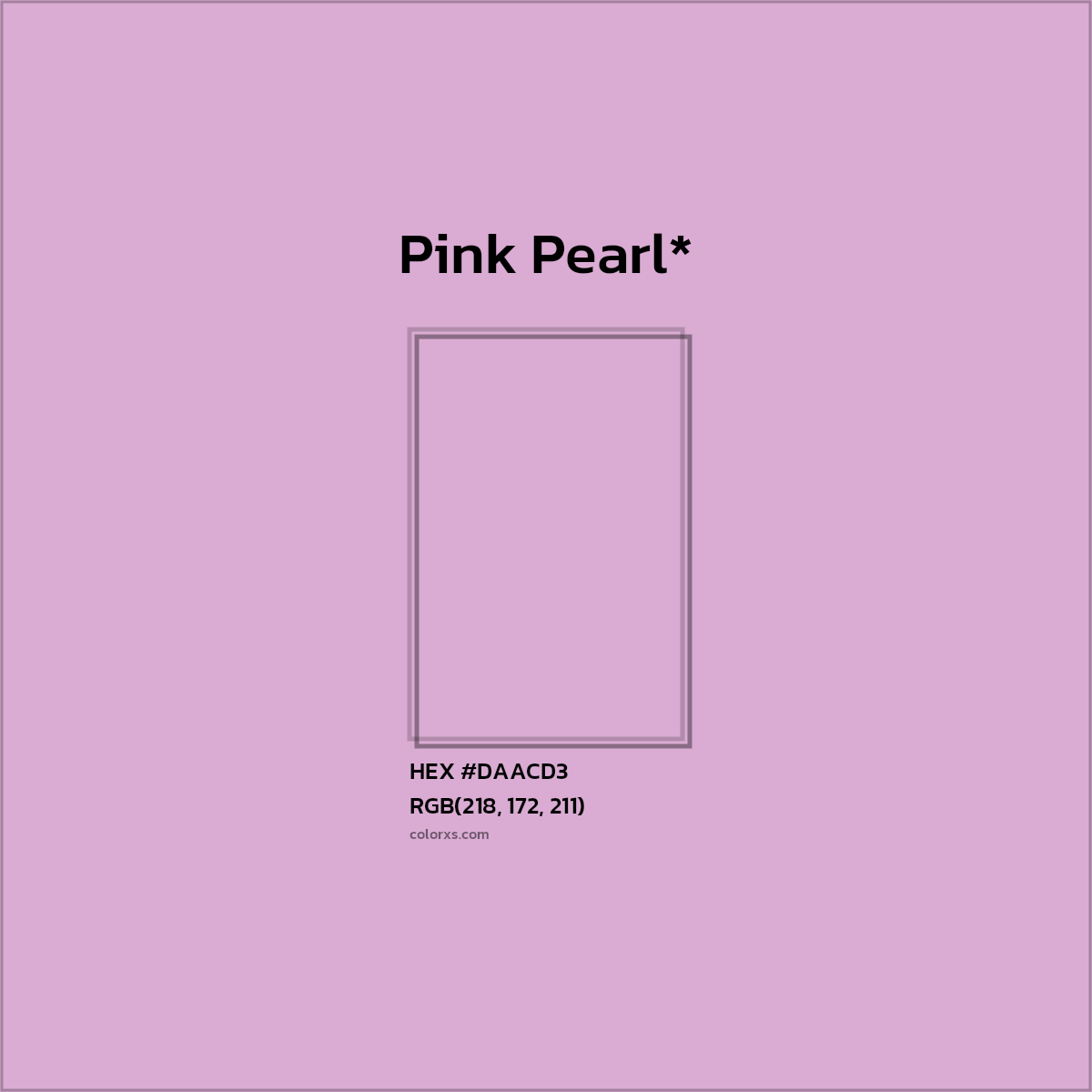 HEX #DAACD3 Color Name, Color Code, Palettes, Similar Paints, Images