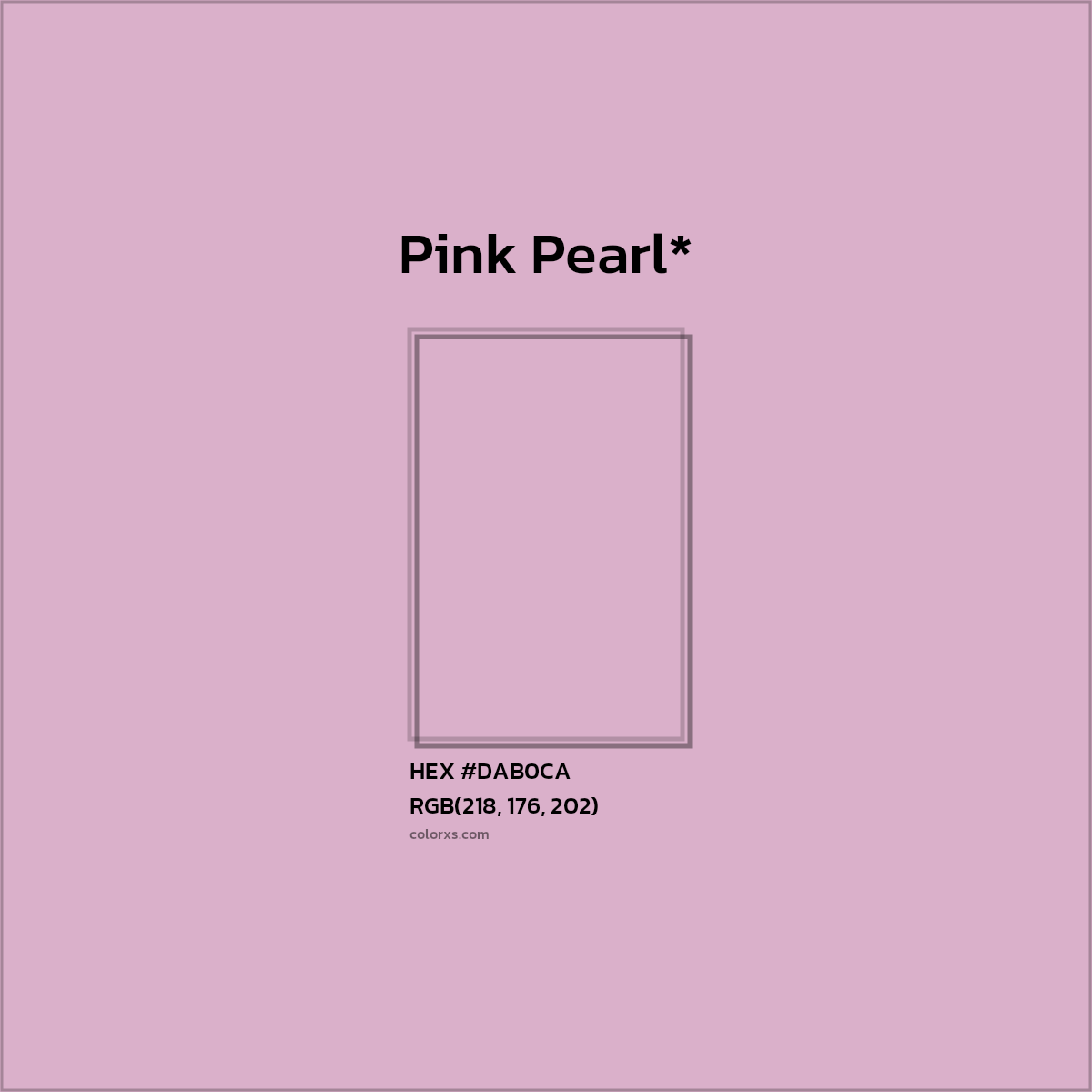 HEX #DAB0CA Color Name, Color Code, Palettes, Similar Paints, Images