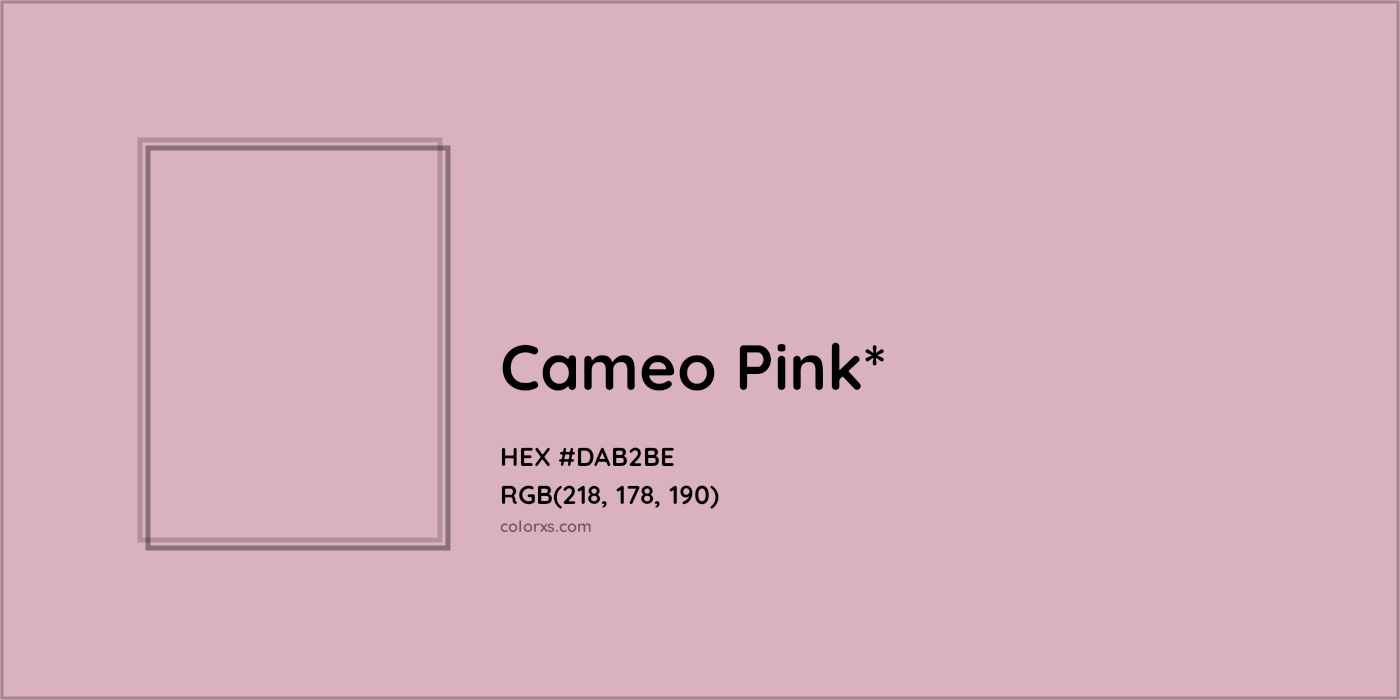 HEX #DAB2BE Color Name, Color Code, Palettes, Similar Paints, Images