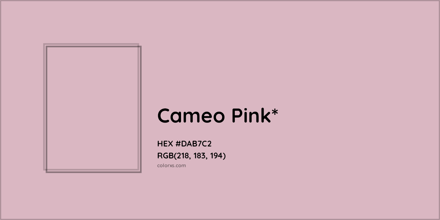 HEX #DAB7C2 Color Name, Color Code, Palettes, Similar Paints, Images