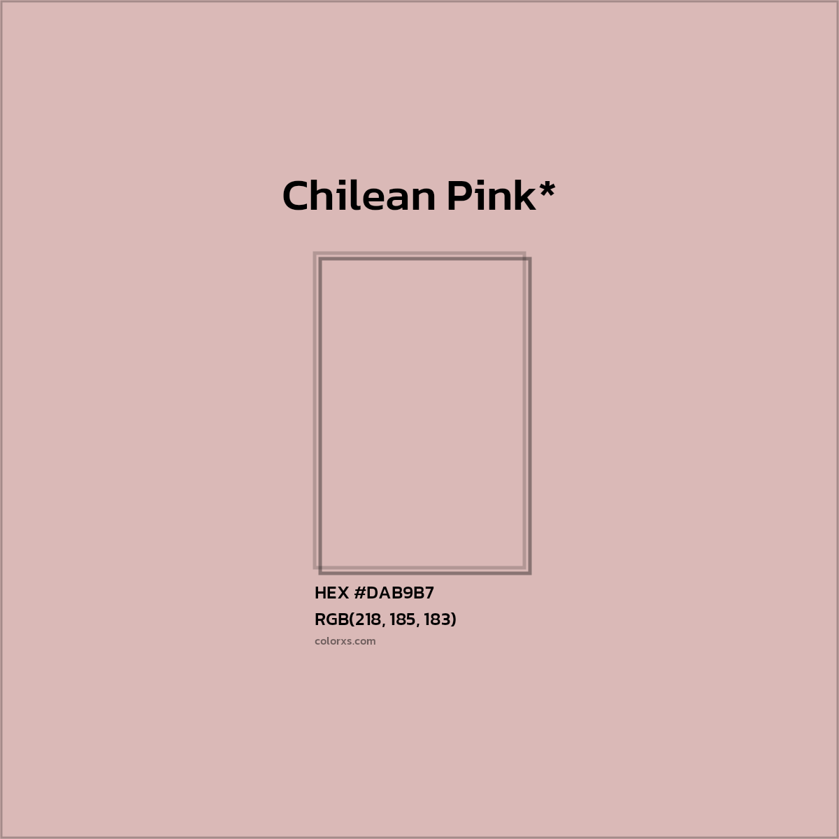 HEX #DAB9B7 Color Name, Color Code, Palettes, Similar Paints, Images