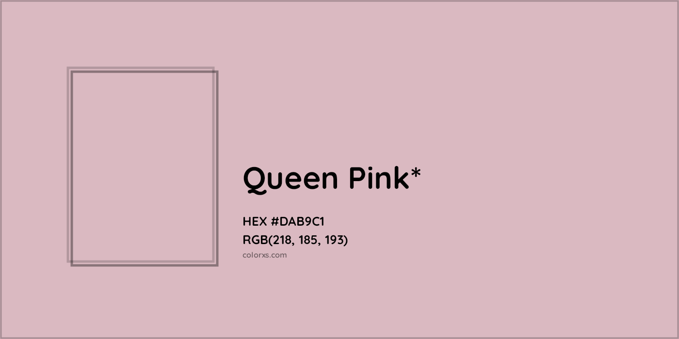 HEX #DAB9C1 Color Name, Color Code, Palettes, Similar Paints, Images