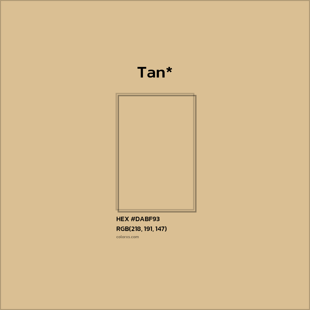 HEX #DABF93 Color Name, Color Code, Palettes, Similar Paints, Images