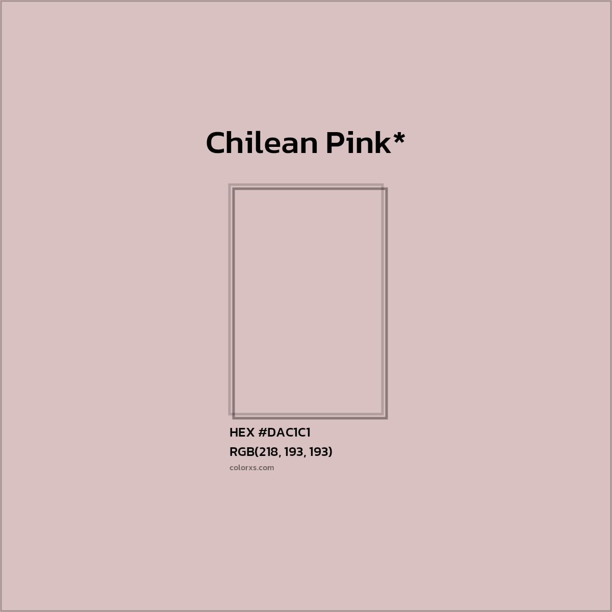 HEX #DAC1C1 Color Name, Color Code, Palettes, Similar Paints, Images