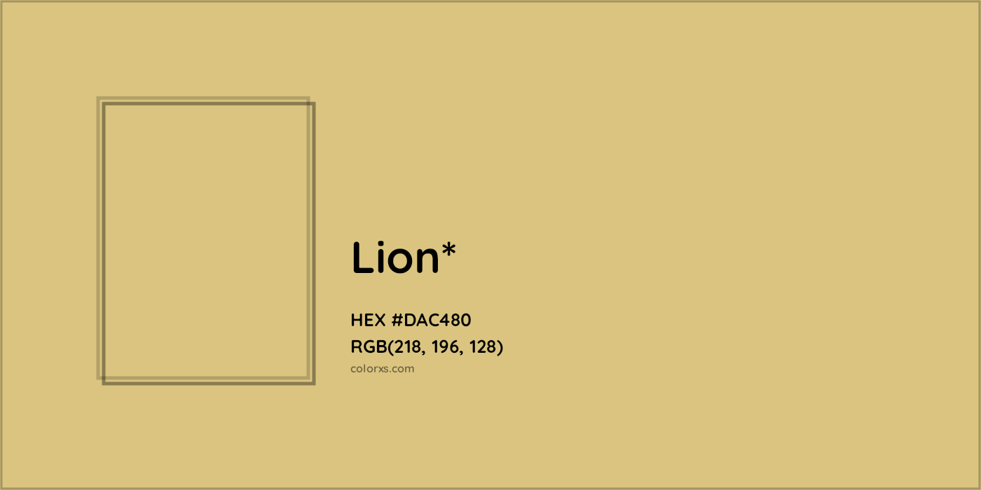 HEX #DAC480 Color Name, Color Code, Palettes, Similar Paints, Images