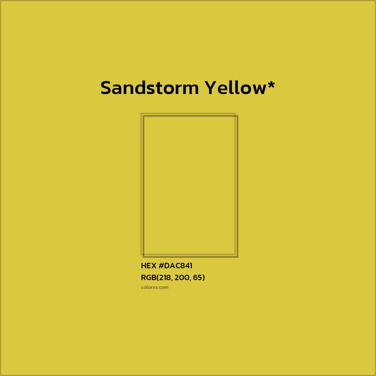 HEX #DAC841 Color Name, Color Code, Palettes, Similar Paints, Images