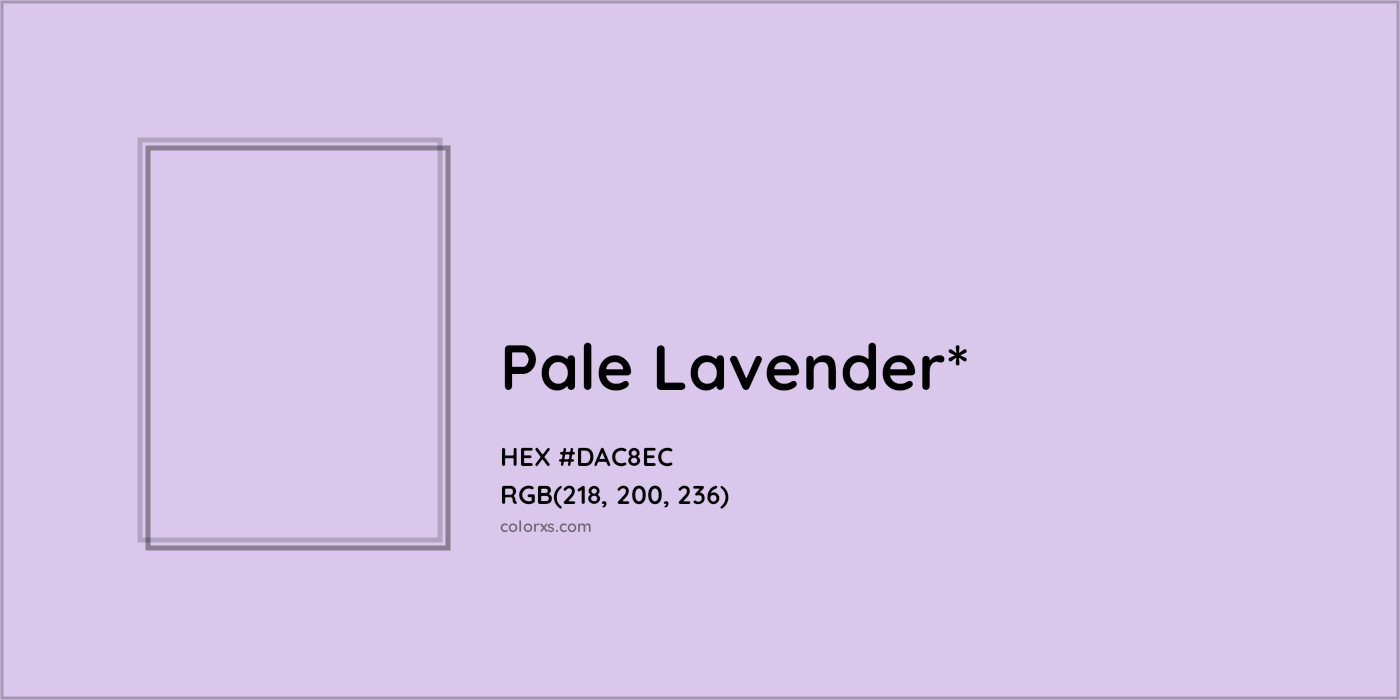 HEX #DAC8EC Color Name, Color Code, Palettes, Similar Paints, Images