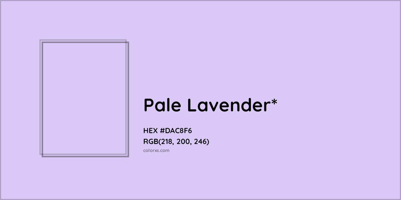 HEX #DAC8F6 Color Name, Color Code, Palettes, Similar Paints, Images