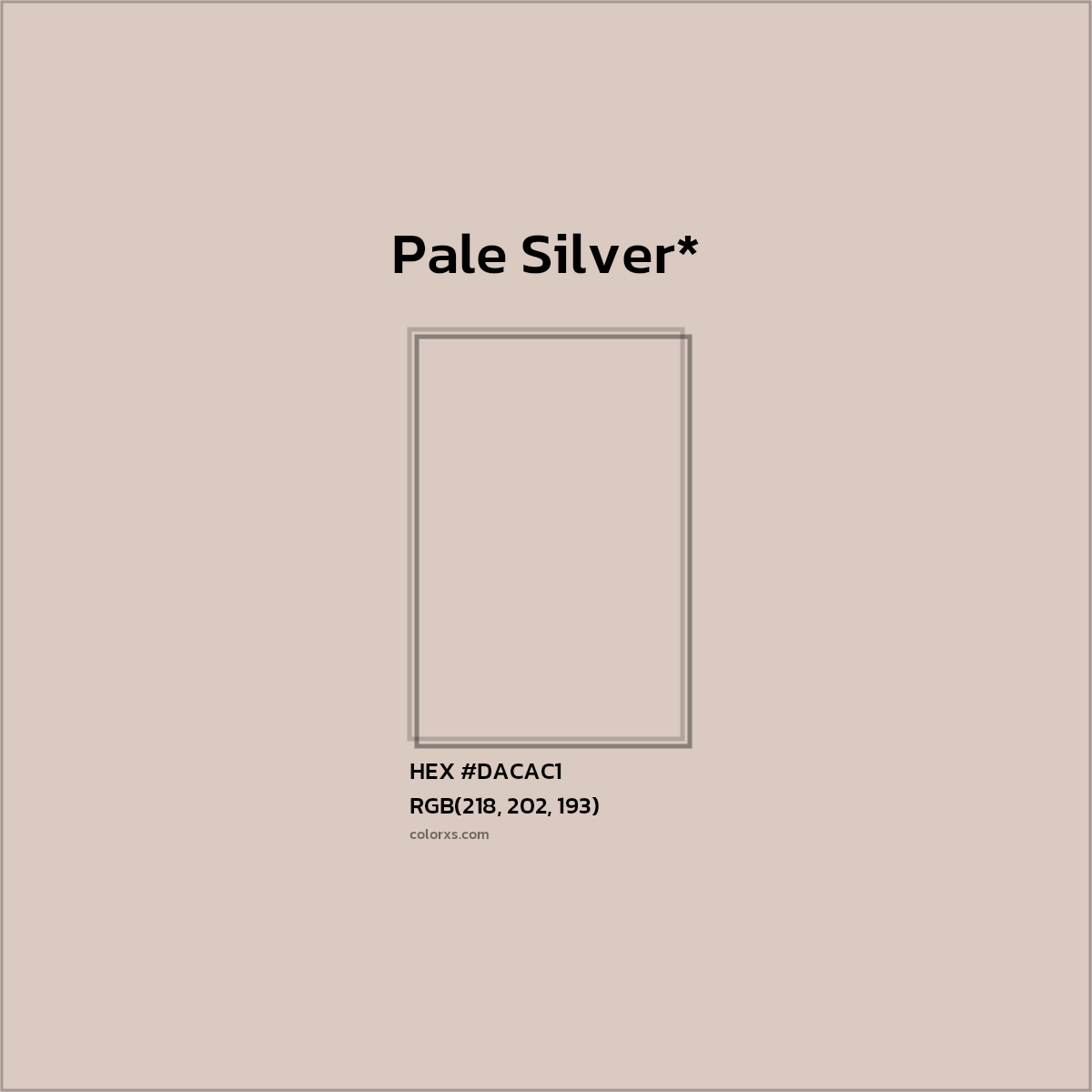 HEX #DACAC1 Color Name, Color Code, Palettes, Similar Paints, Images