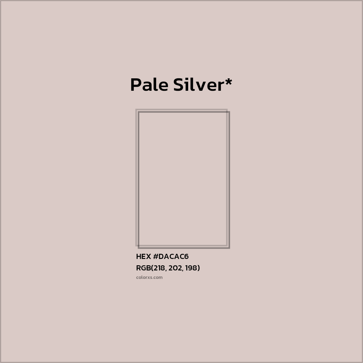 HEX #DACAC6 Color Name, Color Code, Palettes, Similar Paints, Images