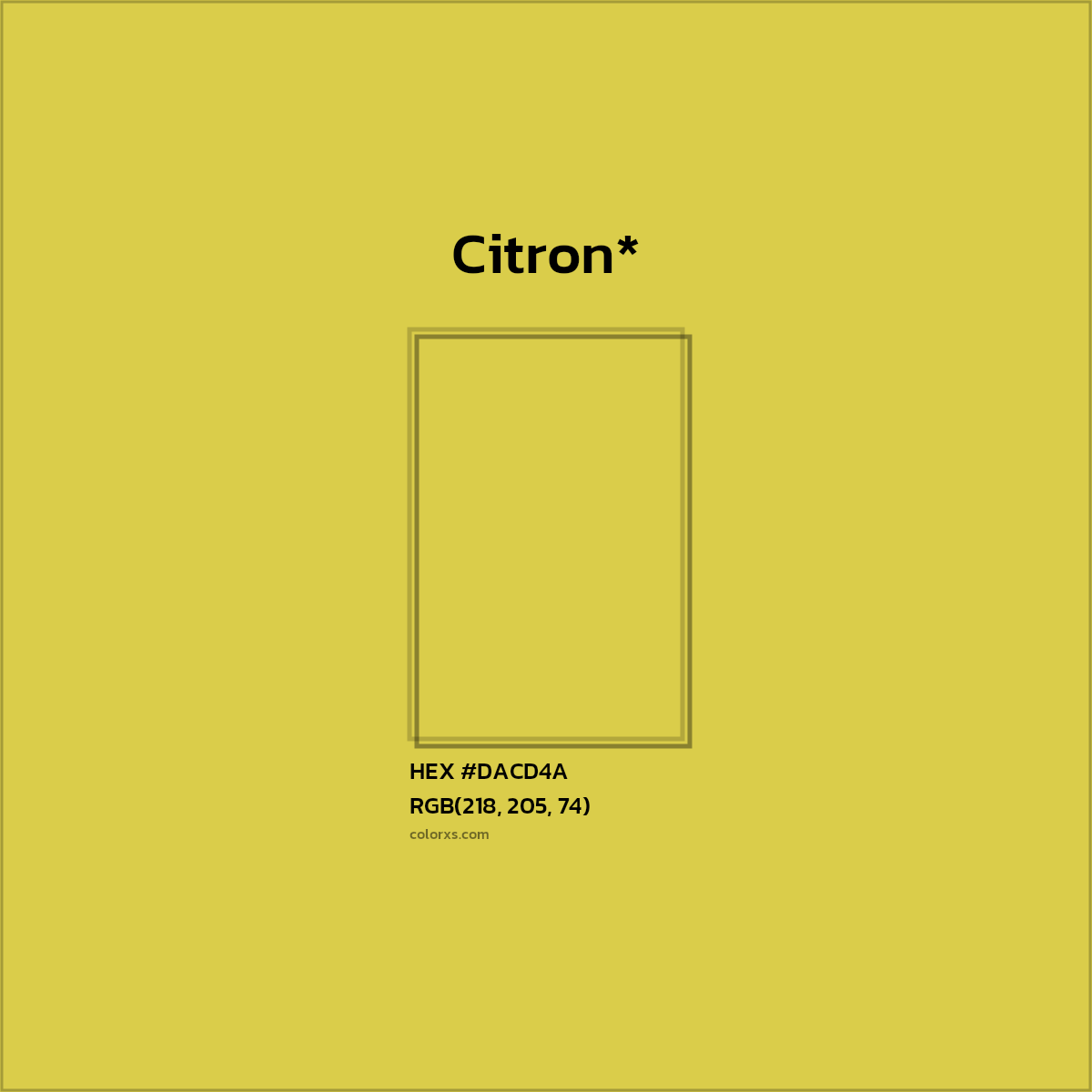HEX #DACD4A Color Name, Color Code, Palettes, Similar Paints, Images