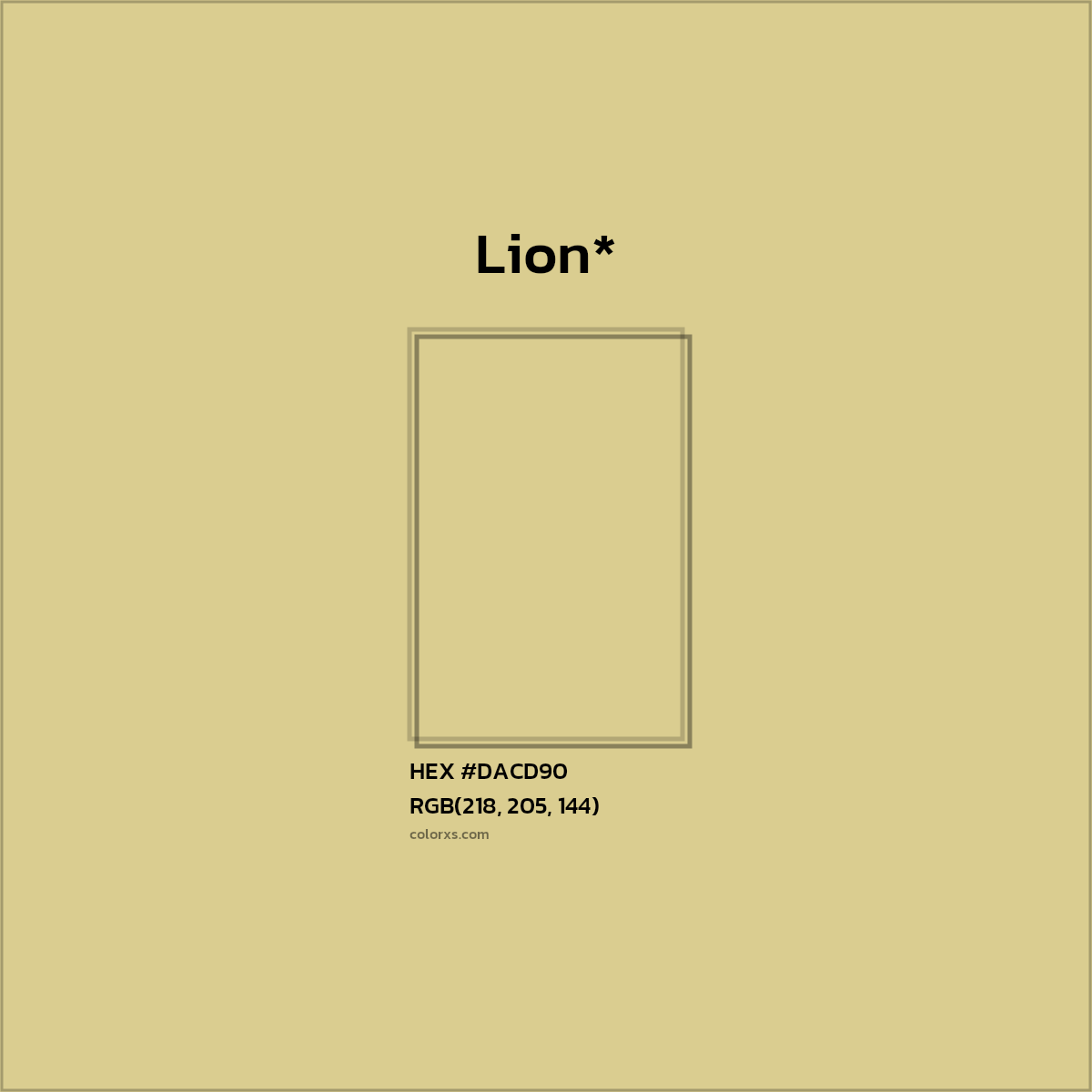 HEX #DACD90 Color Name, Color Code, Palettes, Similar Paints, Images