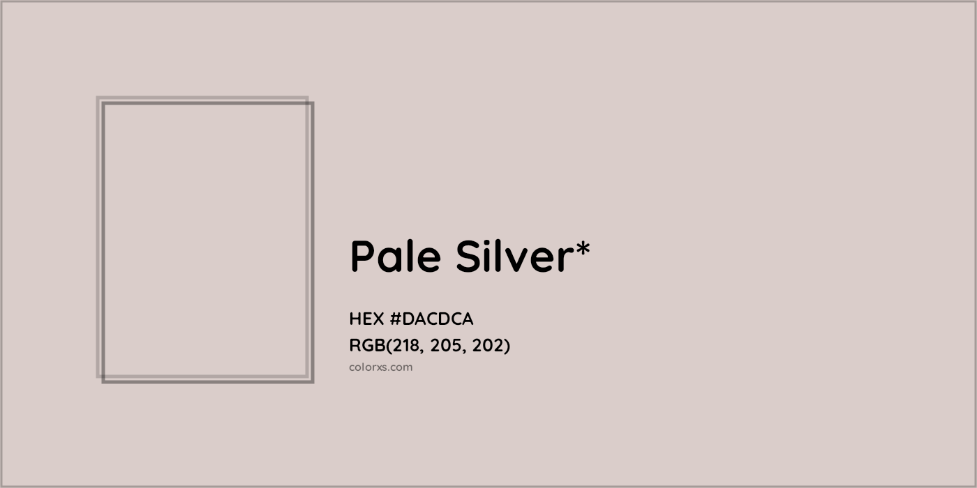 HEX #DACDCA Color Name, Color Code, Palettes, Similar Paints, Images