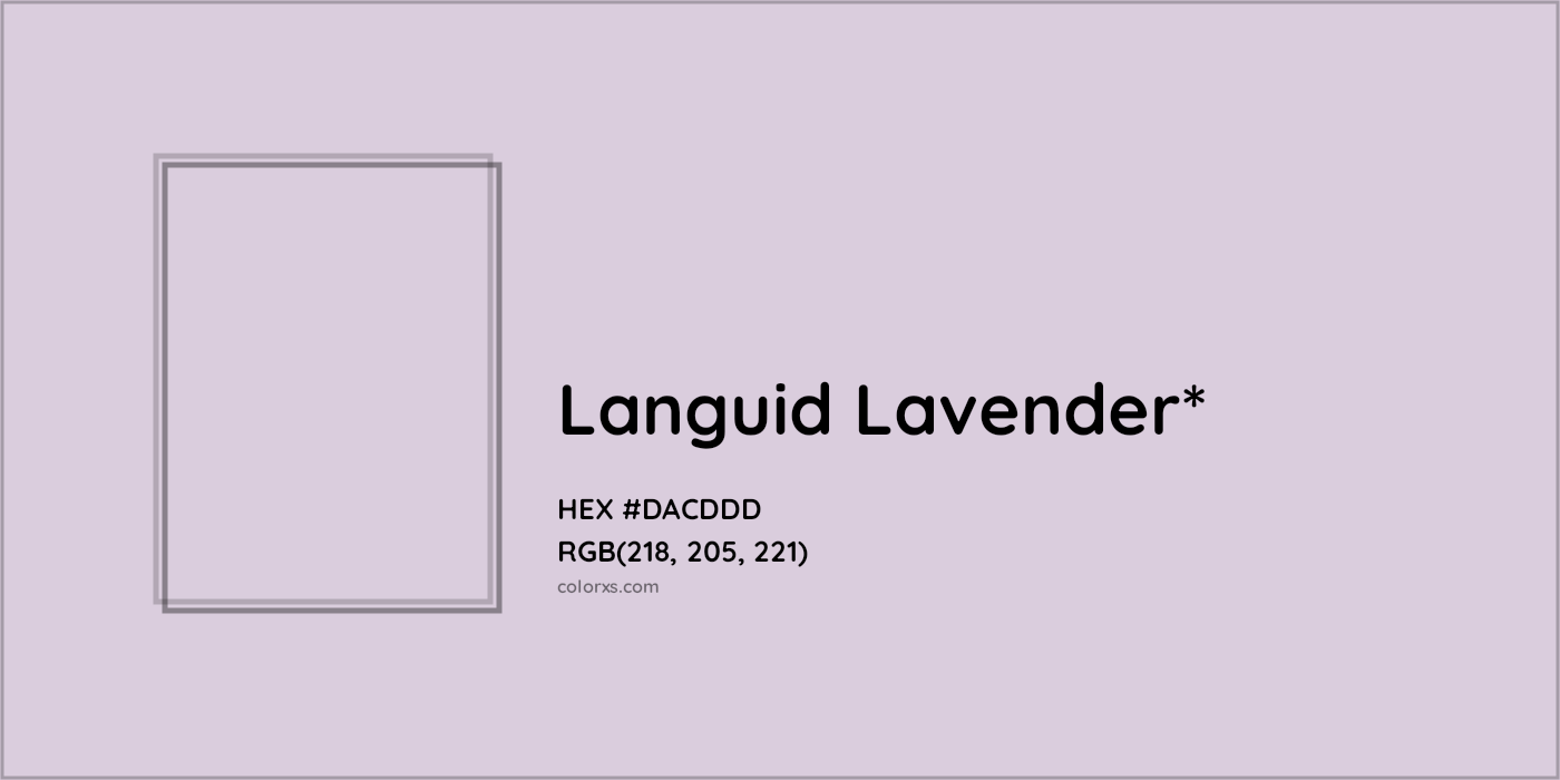 HEX #DACDDD Color Name, Color Code, Palettes, Similar Paints, Images