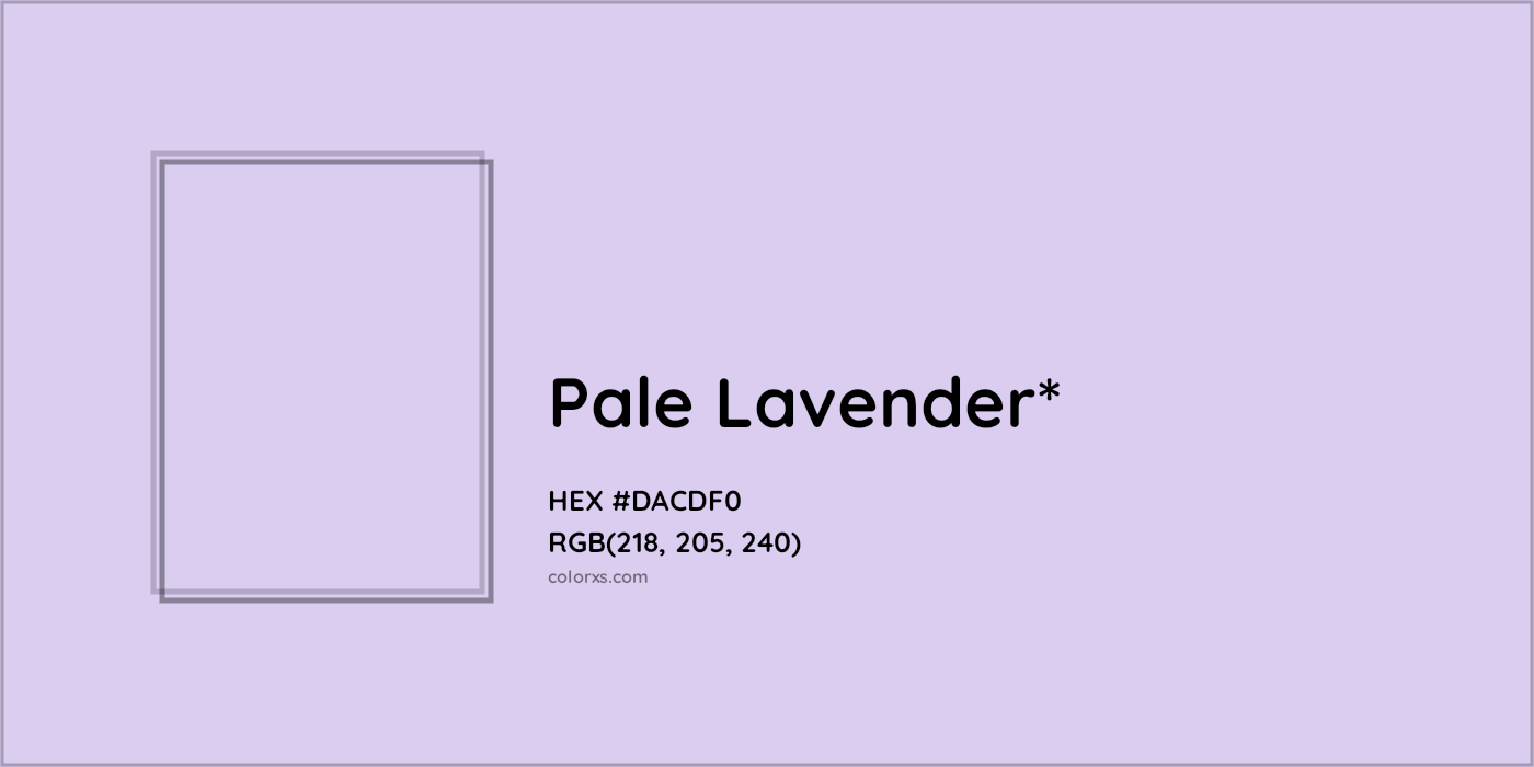 HEX #DACDF0 Color Name, Color Code, Palettes, Similar Paints, Images