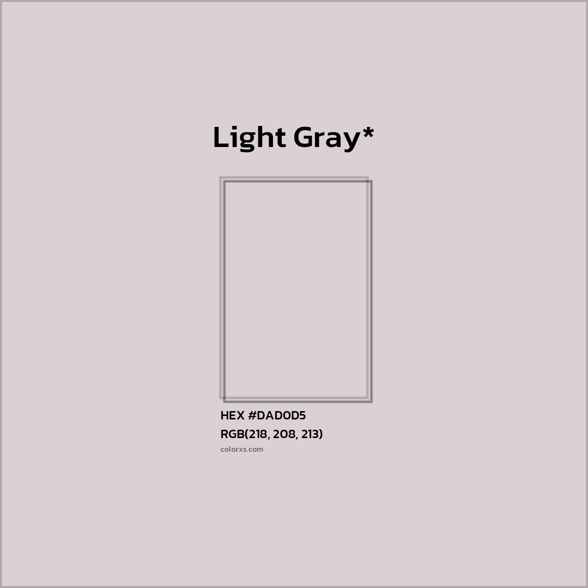 HEX #DAD0D5 Color Name, Color Code, Palettes, Similar Paints, Images