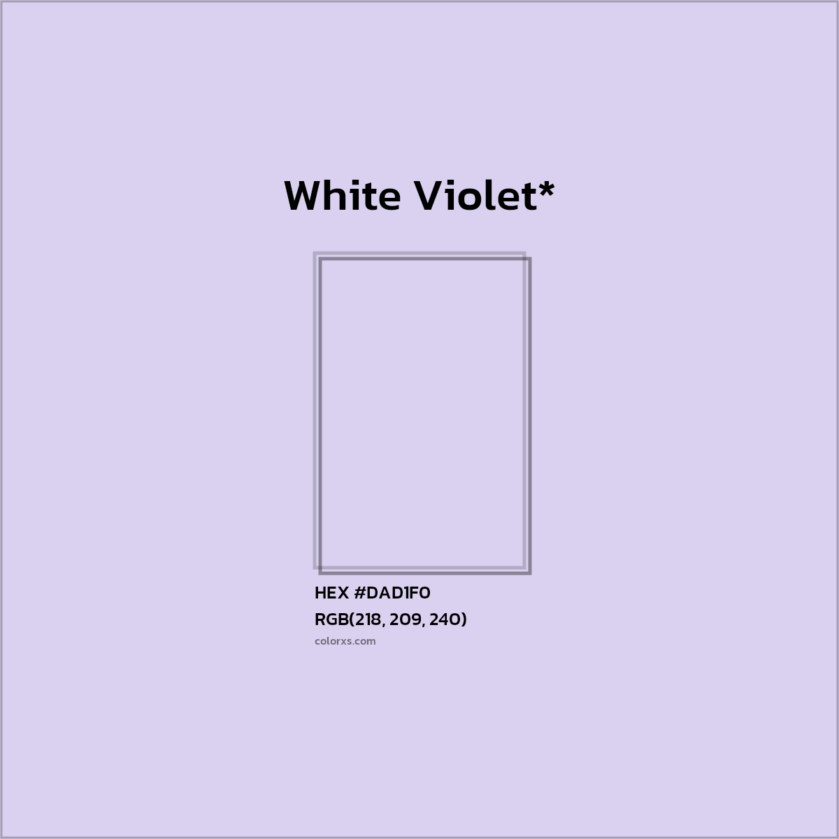 HEX #DAD1F0 Color Name, Color Code, Palettes, Similar Paints, Images