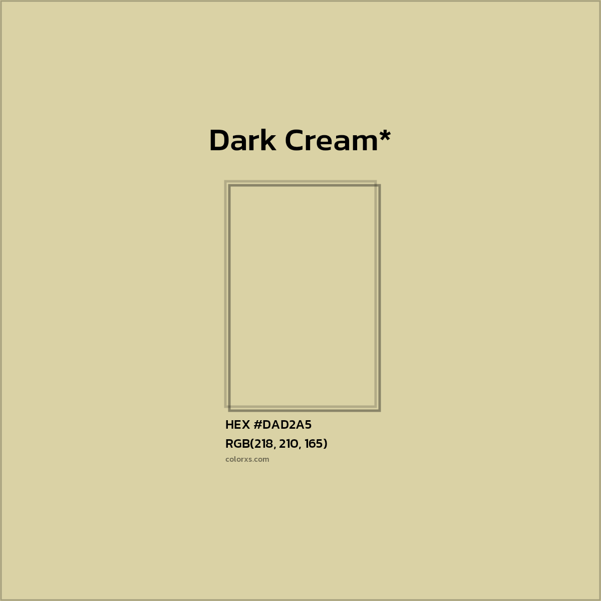 HEX #DAD2A5 Color Name, Color Code, Palettes, Similar Paints, Images
