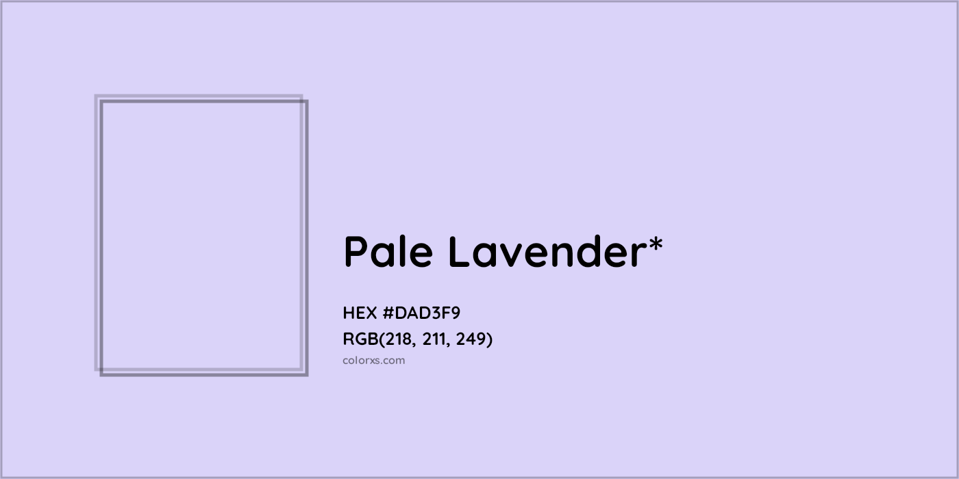 HEX #DAD3F9 Color Name, Color Code, Palettes, Similar Paints, Images
