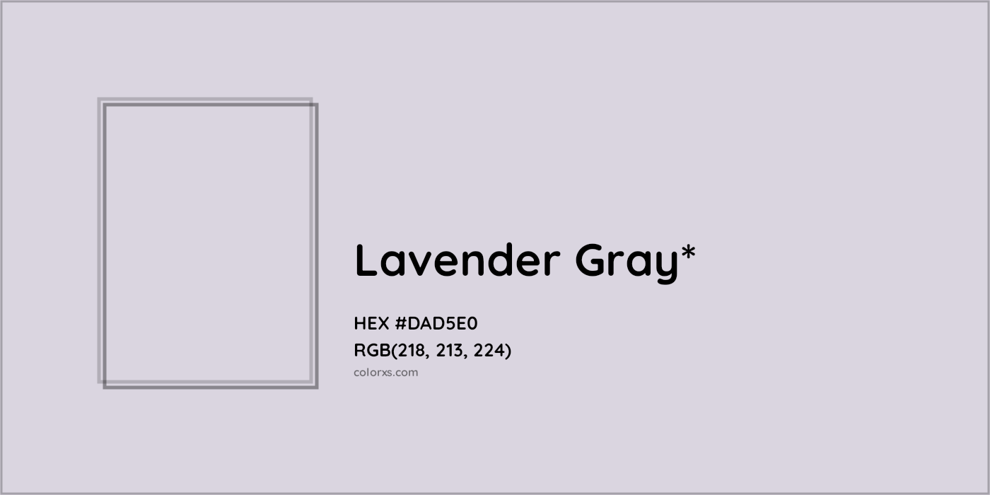 HEX #DAD5E0 Color Name, Color Code, Palettes, Similar Paints, Images