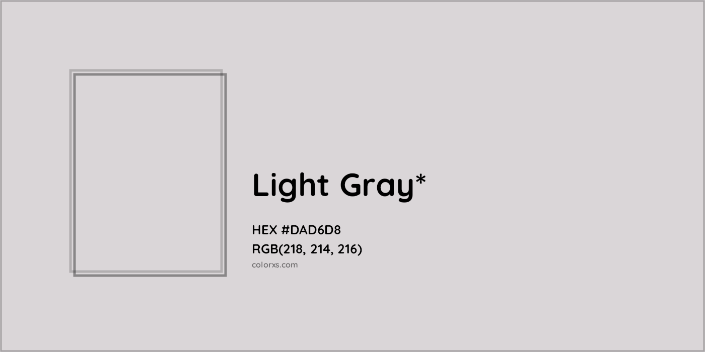 HEX #DAD6D8 Color Name, Color Code, Palettes, Similar Paints, Images