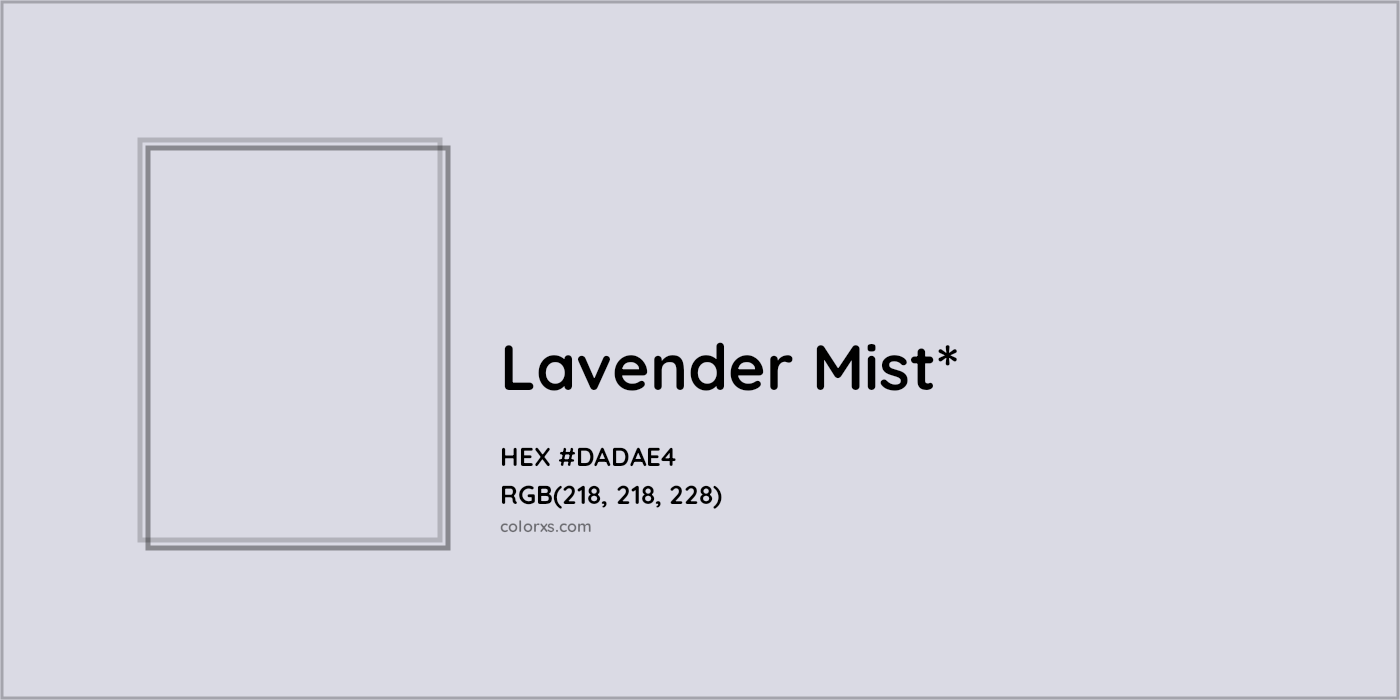 HEX #DADAE4 Color Name, Color Code, Palettes, Similar Paints, Images