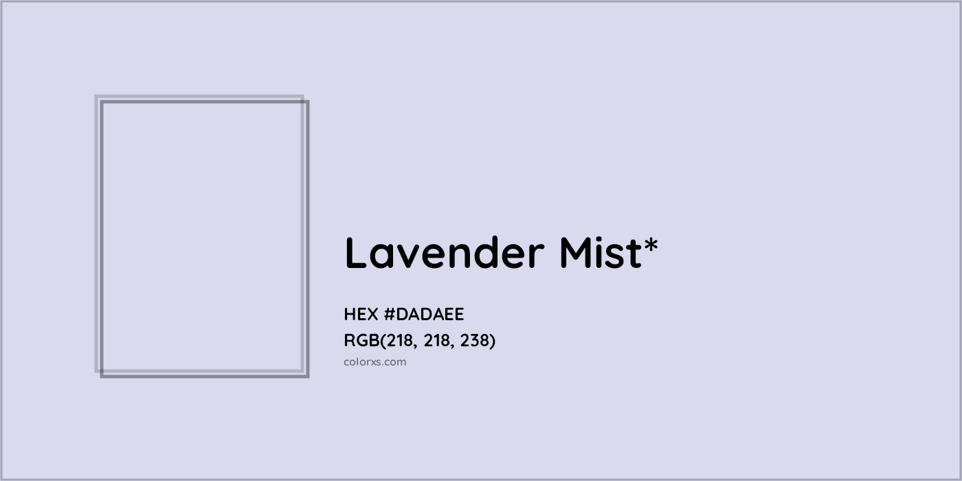 HEX #DADAEE Color Name, Color Code, Palettes, Similar Paints, Images