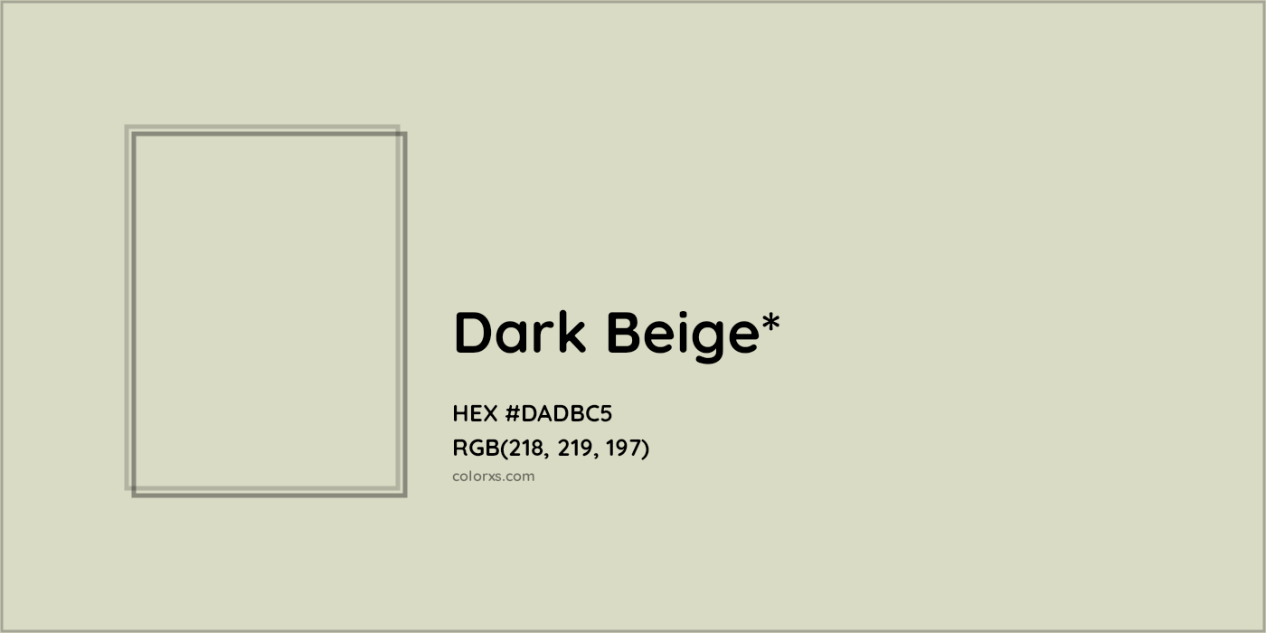HEX #DADBC5 Color Name, Color Code, Palettes, Similar Paints, Images