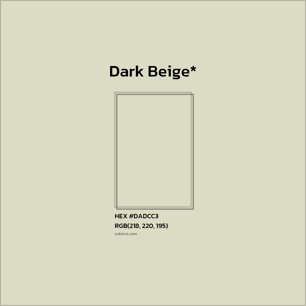 HEX #DADCC3 Color Name, Color Code, Palettes, Similar Paints, Images