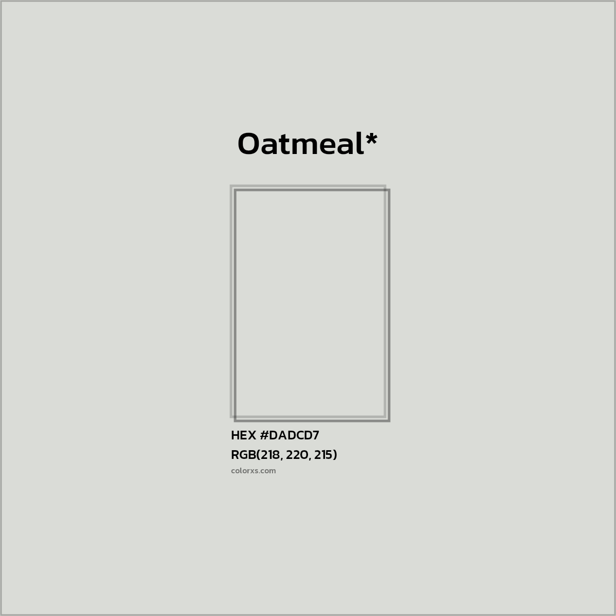 HEX #DADCD7 Color Name, Color Code, Palettes, Similar Paints, Images