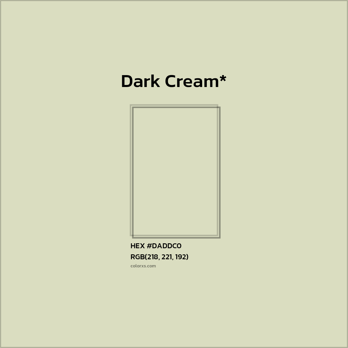 HEX #DADDC0 Color Name, Color Code, Palettes, Similar Paints, Images