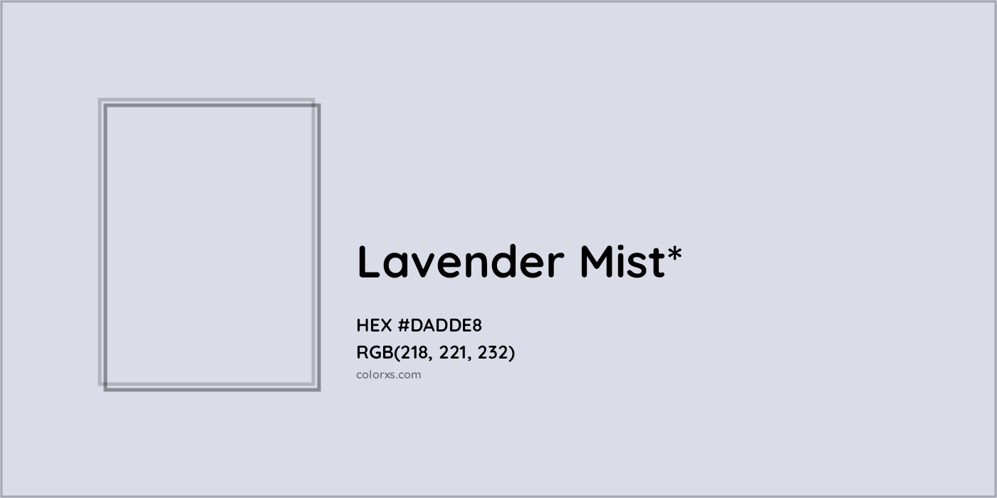 HEX #DADDE8 Color Name, Color Code, Palettes, Similar Paints, Images