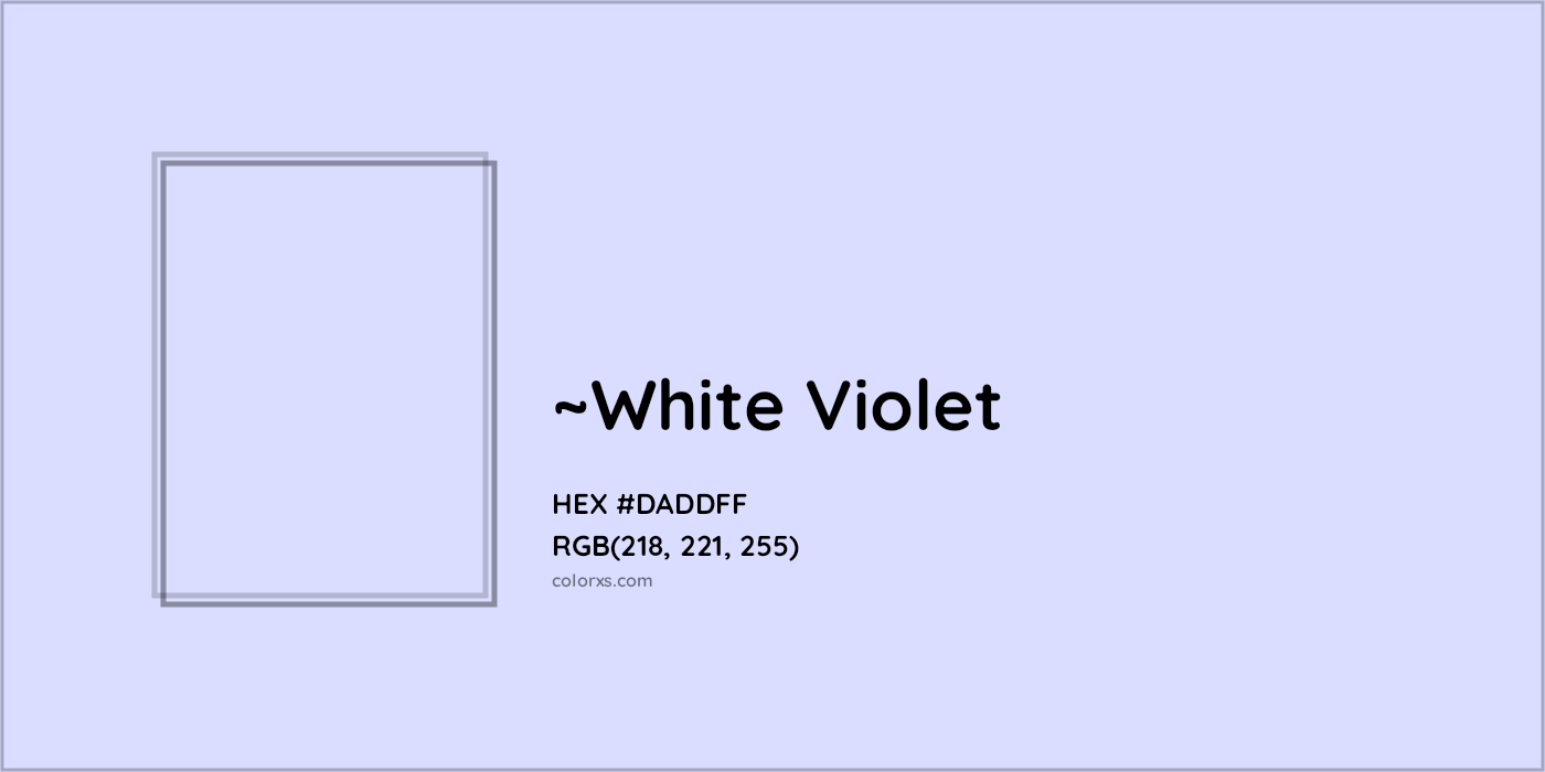 HEX #DADDFF Color Name, Color Code, Palettes, Similar Paints, Images