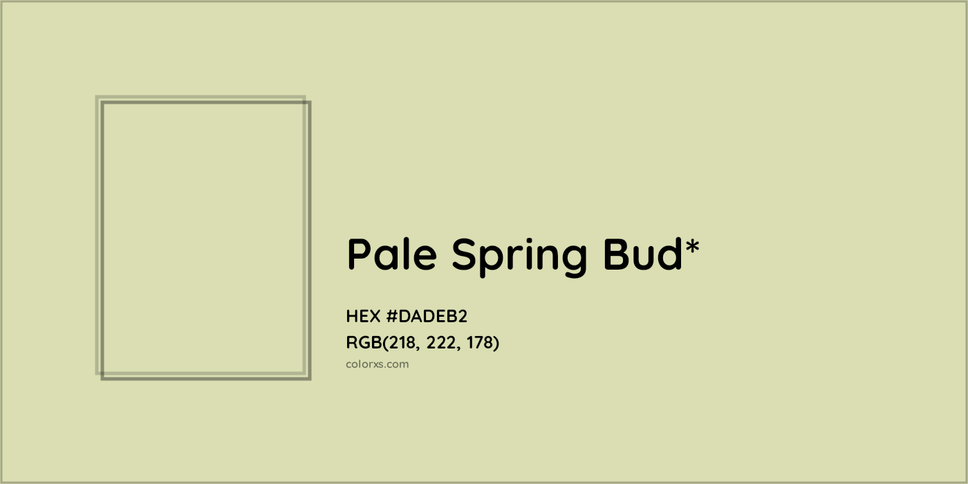 HEX #DADEB2 Color Name, Color Code, Palettes, Similar Paints, Images
