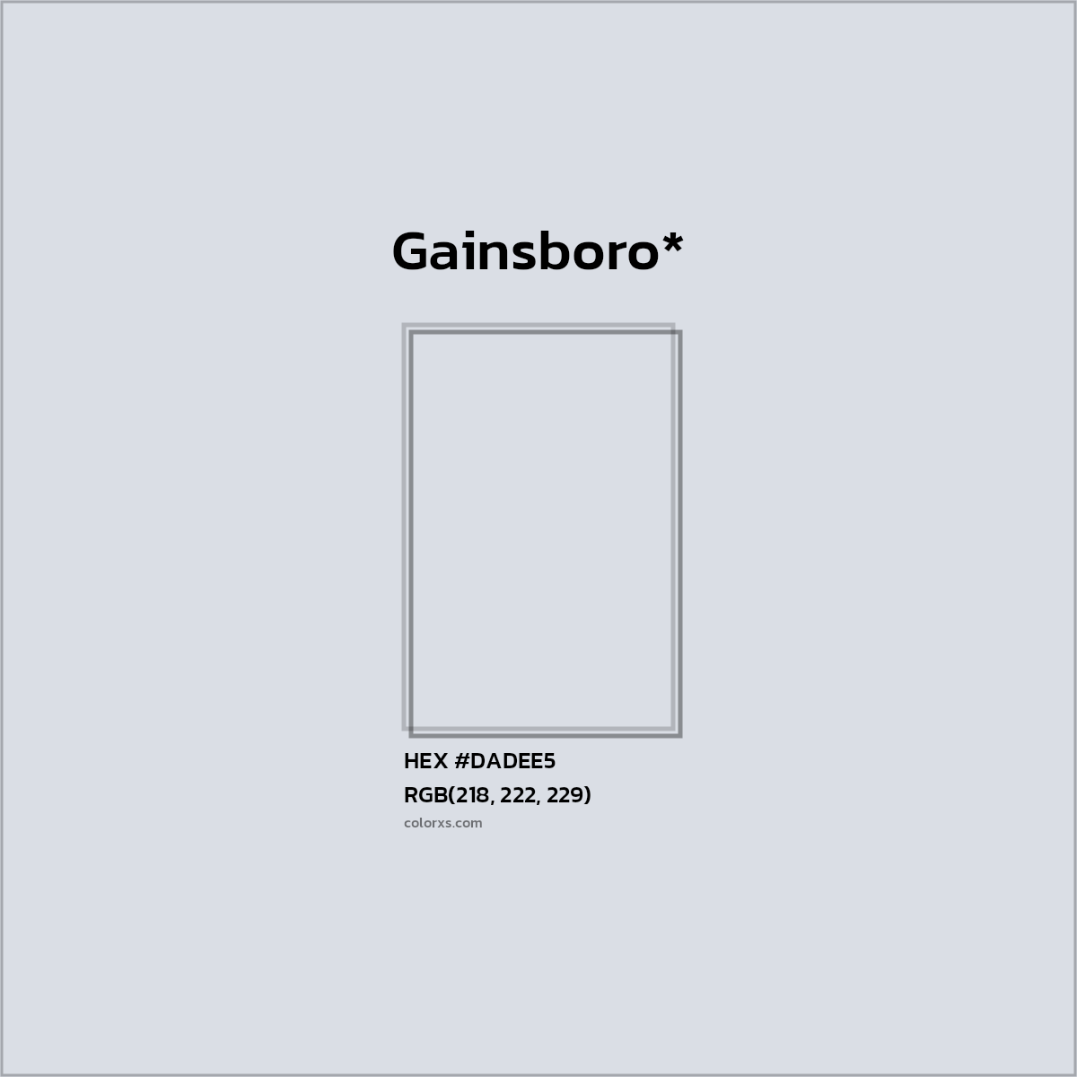 HEX #DADEE5 Color Name, Color Code, Palettes, Similar Paints, Images