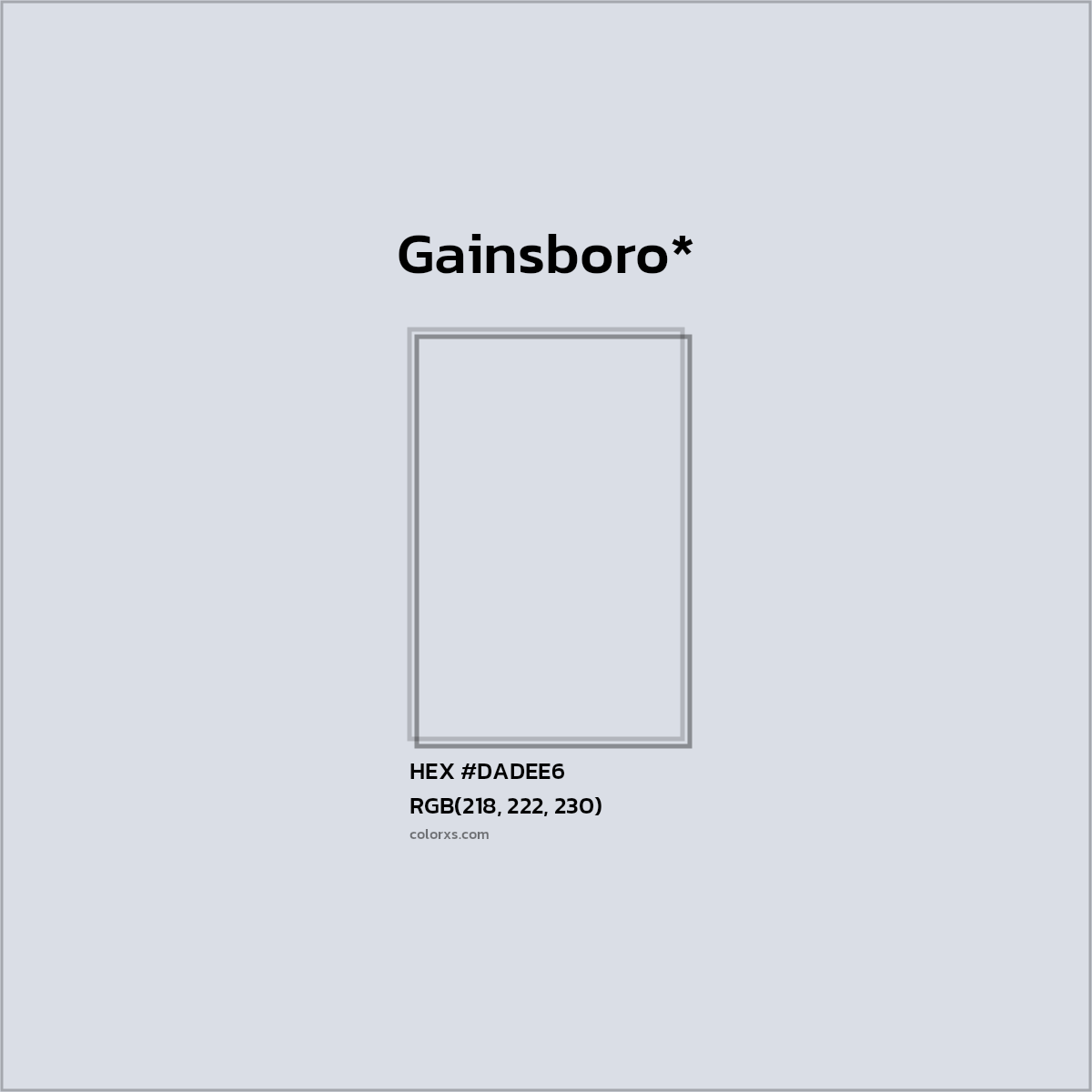 HEX #DADEE6 Color Name, Color Code, Palettes, Similar Paints, Images