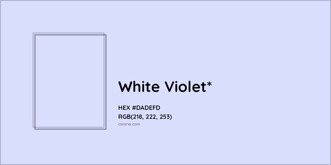 HEX #DADEFD Color Name, Color Code, Palettes, Similar Paints, Images