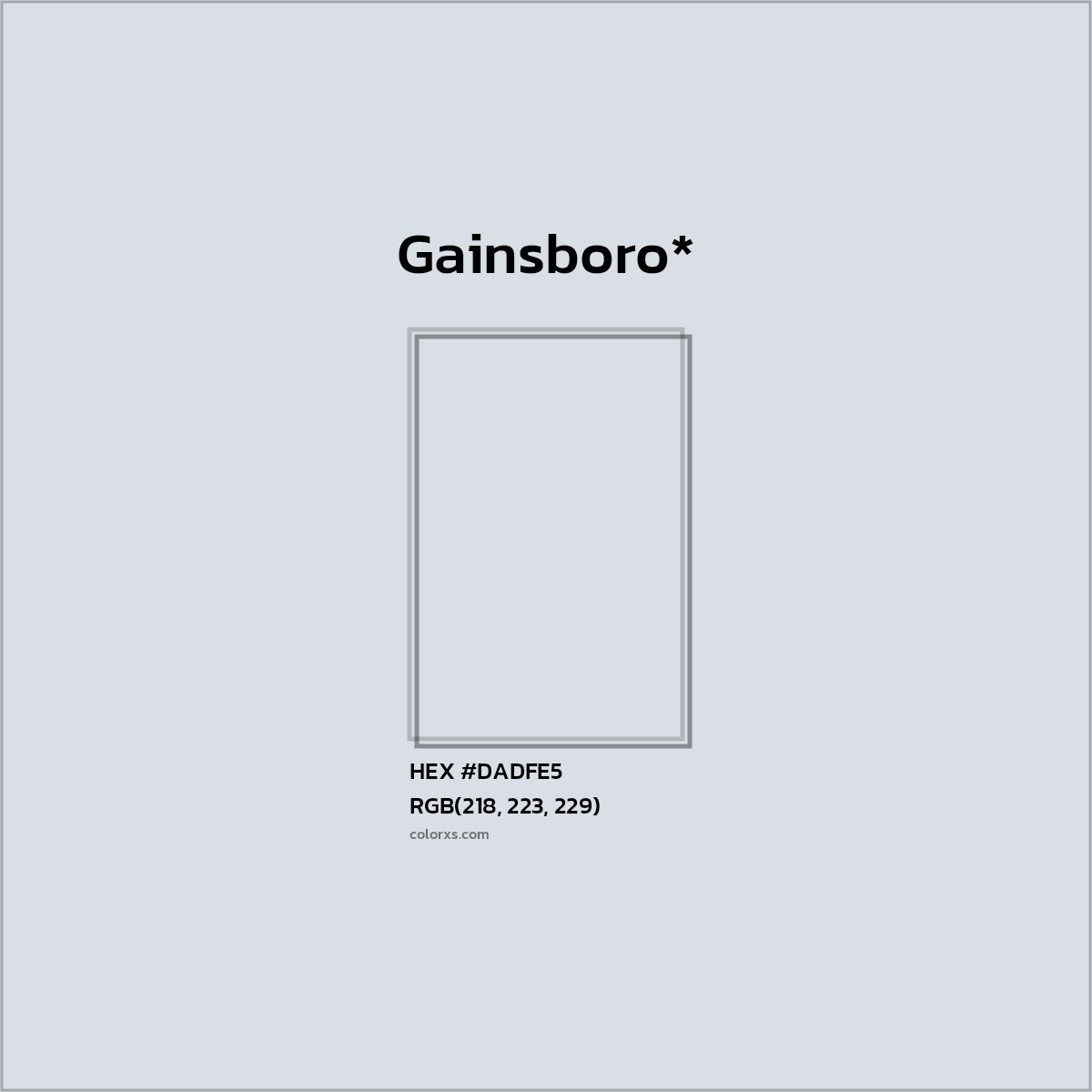 HEX #DADFE5 Color Name, Color Code, Palettes, Similar Paints, Images