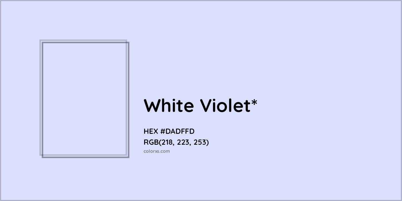 HEX #DADFFD Color Name, Color Code, Palettes, Similar Paints, Images